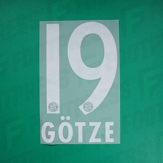 Flocage Officiel - Bayern Munich, Gotze, 2014/2015, Home, Blanc