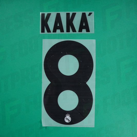 Flocage Officiel - Real Madrid, Kaka, 2009/2010, Home, Noir