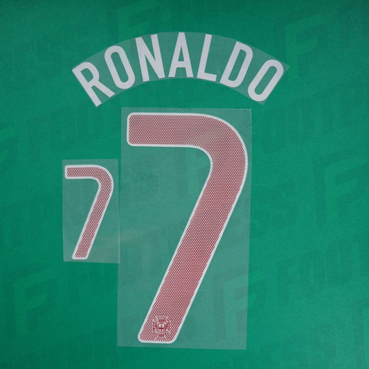 Flocage Officiel - Portugal, Ronaldo, 2012, Home, Rouge