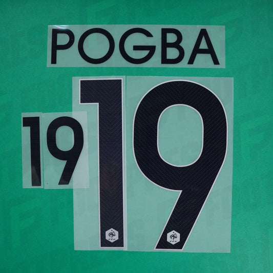 Flocage Officiel - France, Pogba, 2014, Away, Bleu