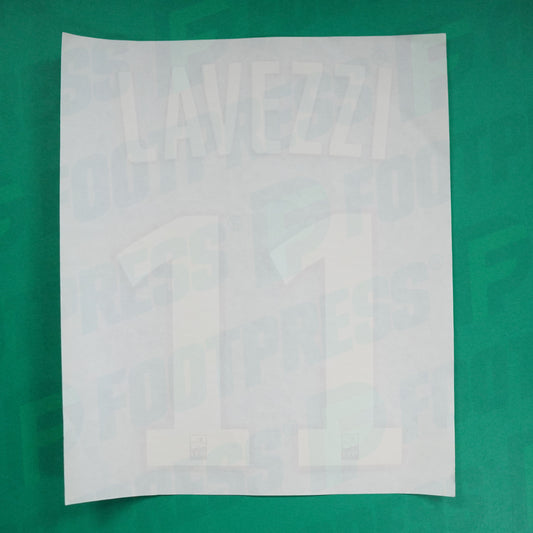 Flocage Officiel - Paris Saint-Germain, Lavezzi 11, 2012/2013, Home, Blanc/Rouge