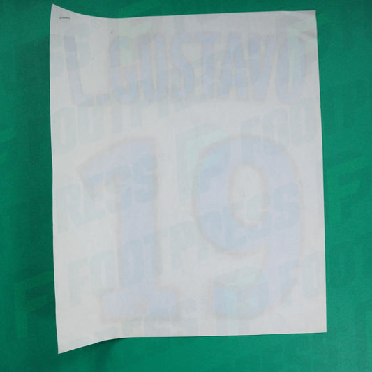 Flocage Officiel - Olympique de Marseille, Luis Gustavo, 2017/2018, Home, Bleu/Doré