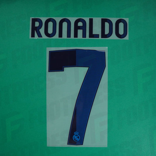 Flocage Officiel - Real Madrid, Ronaldo, 2012/2013, Home, Bleu
