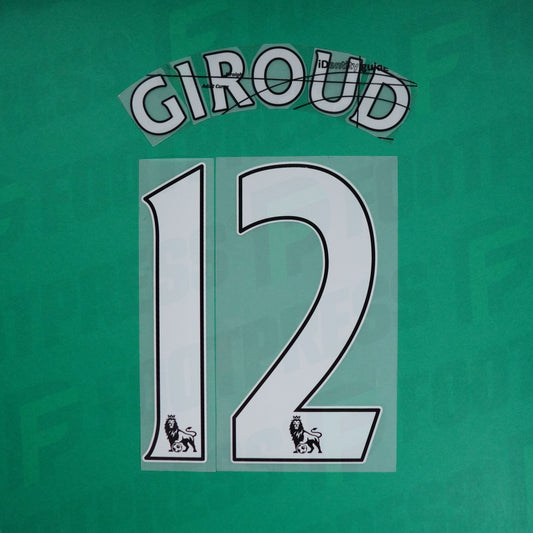 Flocage Officiel - Arsenal, Giroud, 2013/2019, Home, Blanc