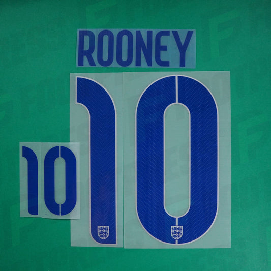 Flocage Officiel - Angleterre, Rooney, 2014, Home, Bleu