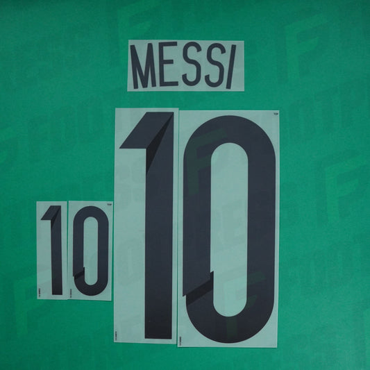 Flocage Officiel - Argentine, Messi, 2014, Home, Noir