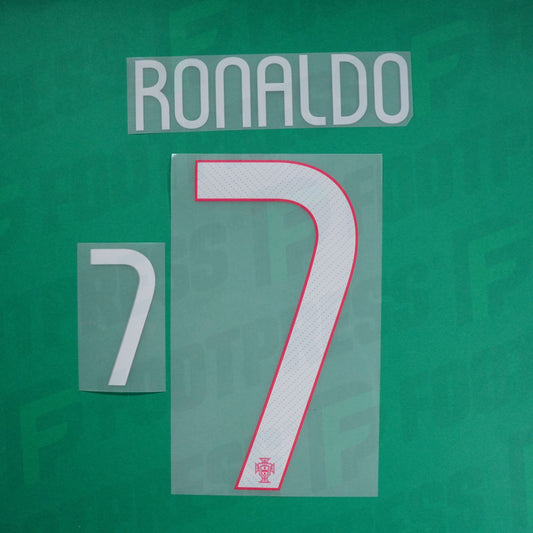 Flocage Officiel - Portugal, Ronaldo, 2014, Home, Blanc