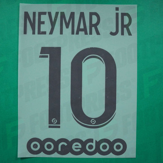 Flocage Officiel - Paris Saint- Germain, Neymar JR, 2020/2021, Fourth, Noir