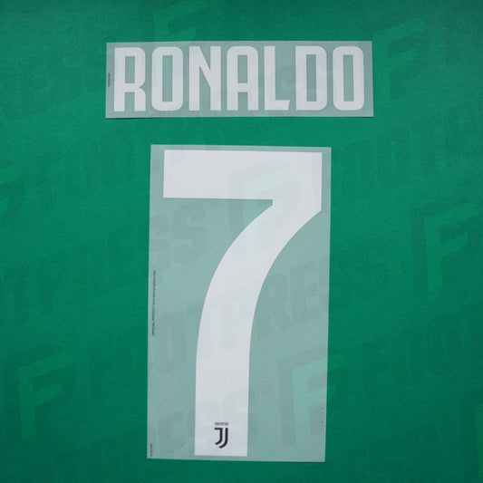 Flocage Officiel - Juventus, Ronaldo, 2019/2020, Home, Blanc