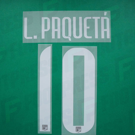 Flocage Officiel - Olympique Lyonnais, Lucas Paqueta, 2021/2022, Third, Blanc