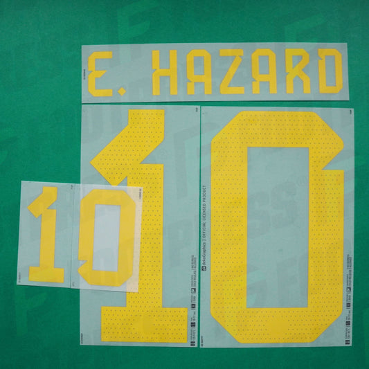 Flocage Officiel - Belgique, Hazard, 2022, Home, Jaune