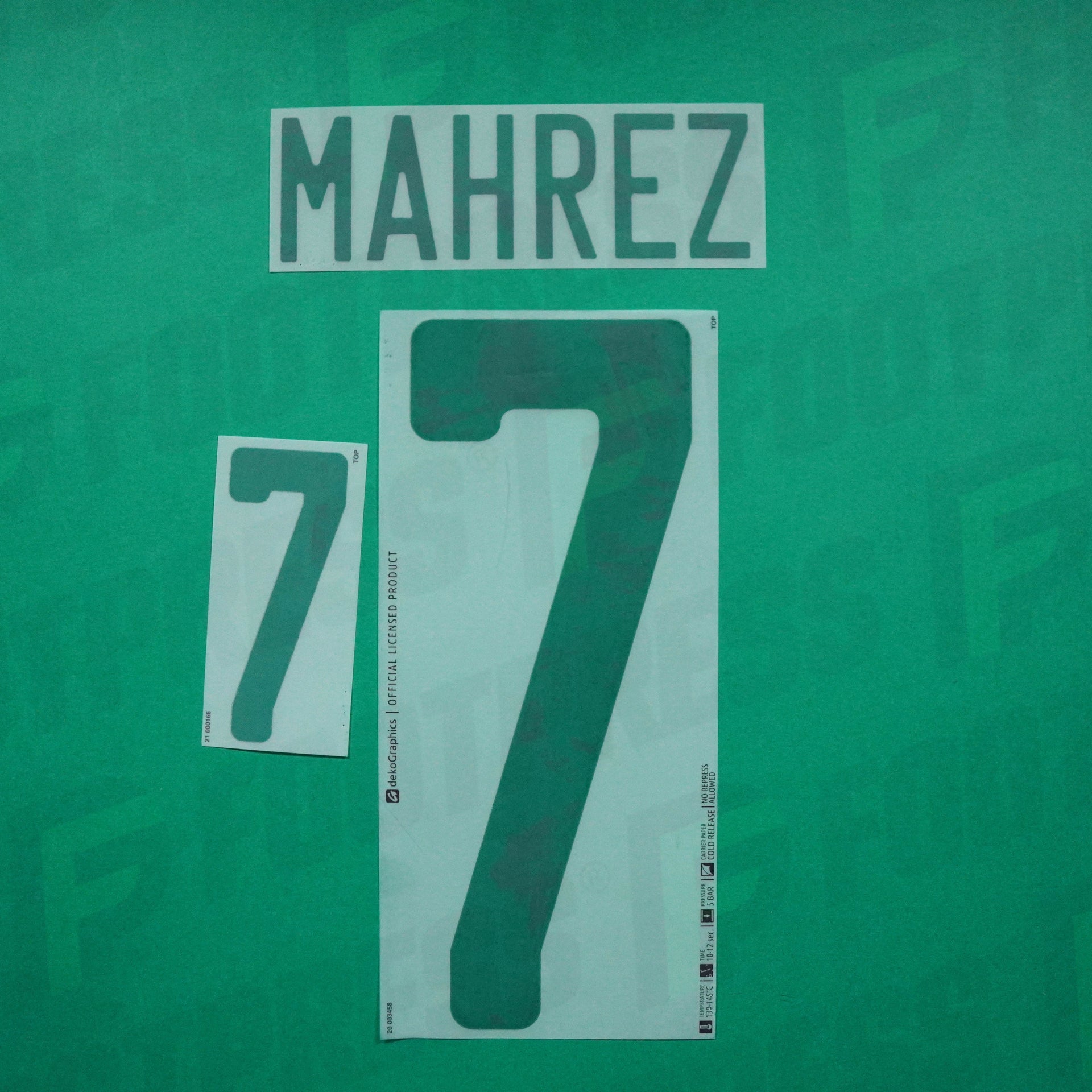 Flocage Officiel Algérie Mahrez 2020 Domicile Vert, Neuf