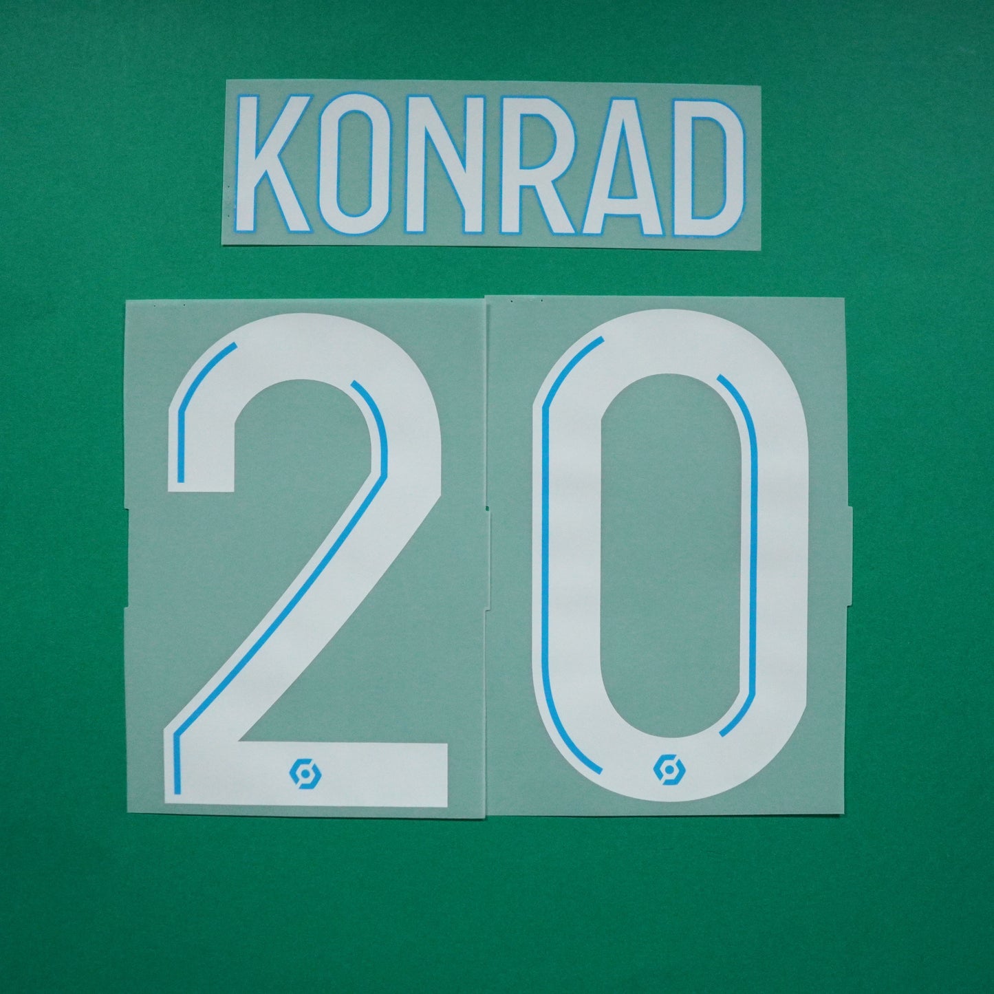 Flocage Officiel - Olympique de Marseille, Konrad de la Fuente, 2021/2022, Away/Third, Blanc