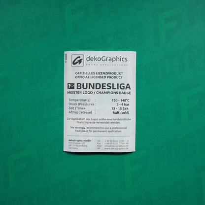 Flocage Officiel - Patch,  Bundesliga Deutscher FussballMeister 2017-2018 -  2016 / 2017- Bayern Munich