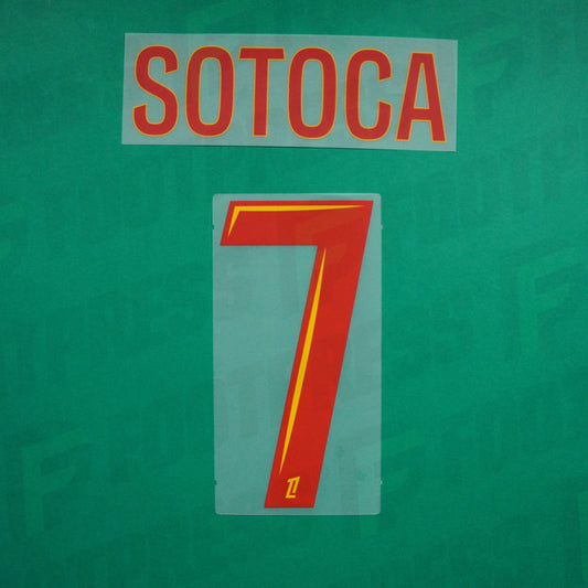 Flocage Officiel - RC Lens, Sotoca, 2024/2025, Home, Rouge / Jaune