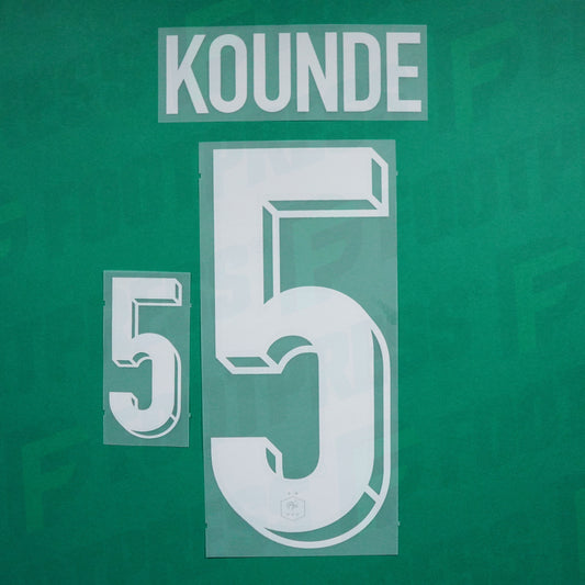 Flocage Officiel - France, Koundé, 2024, Home, Blanc