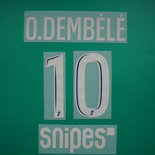 Flocage Officiel, Paris Saint-Germain ENFANT, Dembélé, 2024/2025, Fourth Junior + Snipes, Argenté