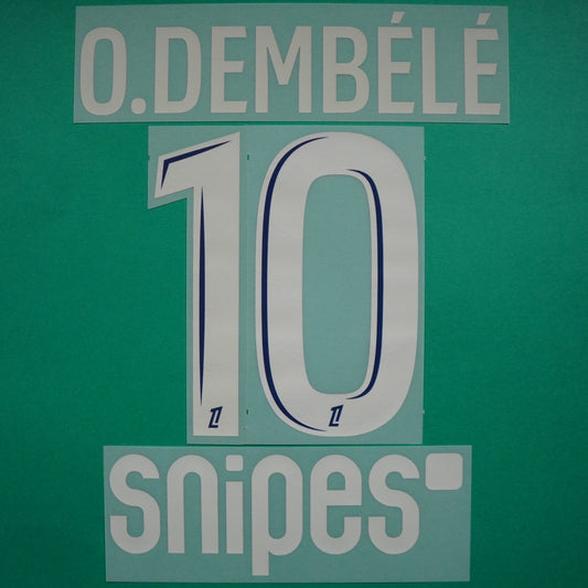 Flocage Officiel, Paris Saint-Germain, Dembélé, 2024/2025, Fourth + Snipes, Argenté