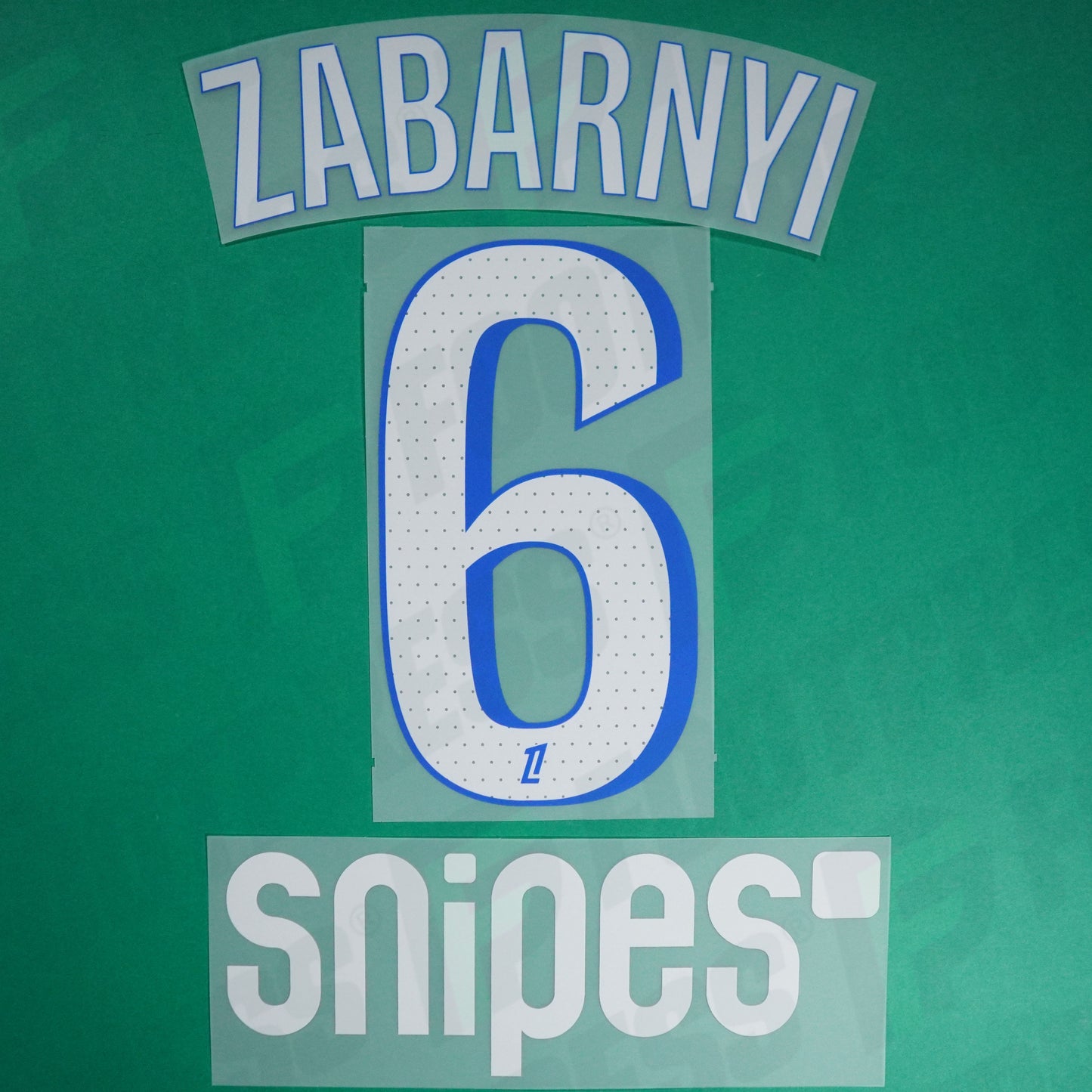 Flocage Officiel - Paris Saint-Germain, Zabarnyi, 2025/2026, Third + Snipes, Blanc/Bleu