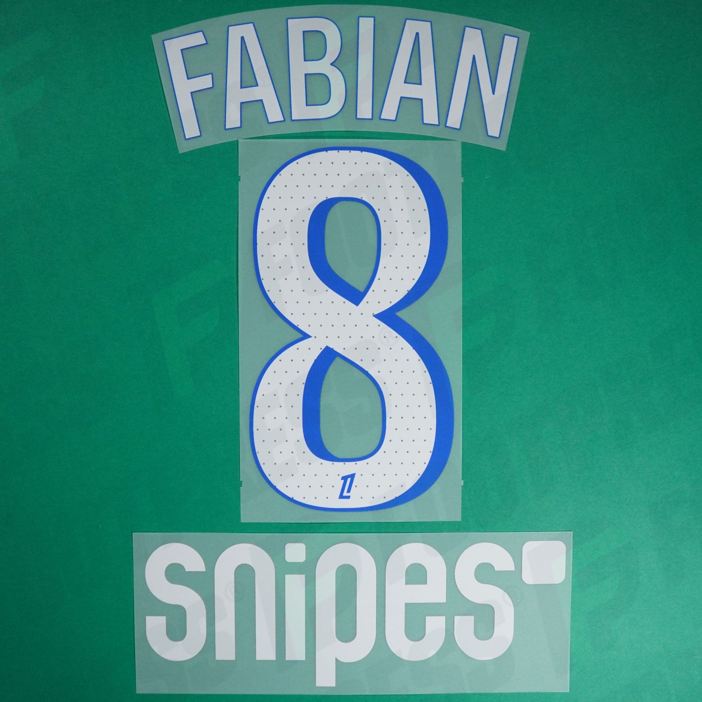 Flocage Officiel - Paris Saint-Germain, Fabian, 2025/2026, Third + Snipes, Blanc/Bleu