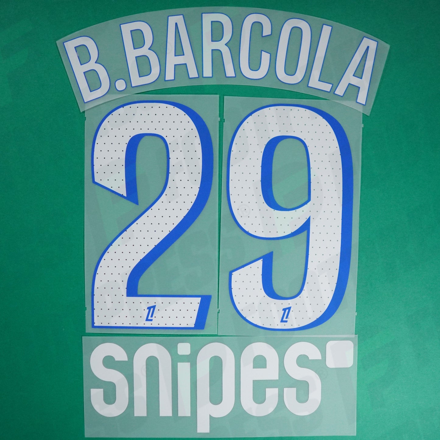 Flocage Officiel - Paris Saint-Germain, Barcola, 2025/2026, Third + Snipes, Blanc/Bleu