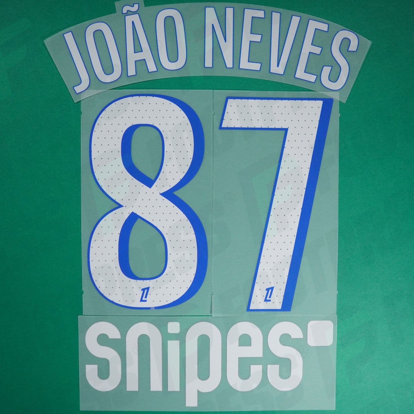 Flocage Officiel - Paris Saint-Germain, João Neves, 2025/2026, Third + Snipes, Blanc/Bleu