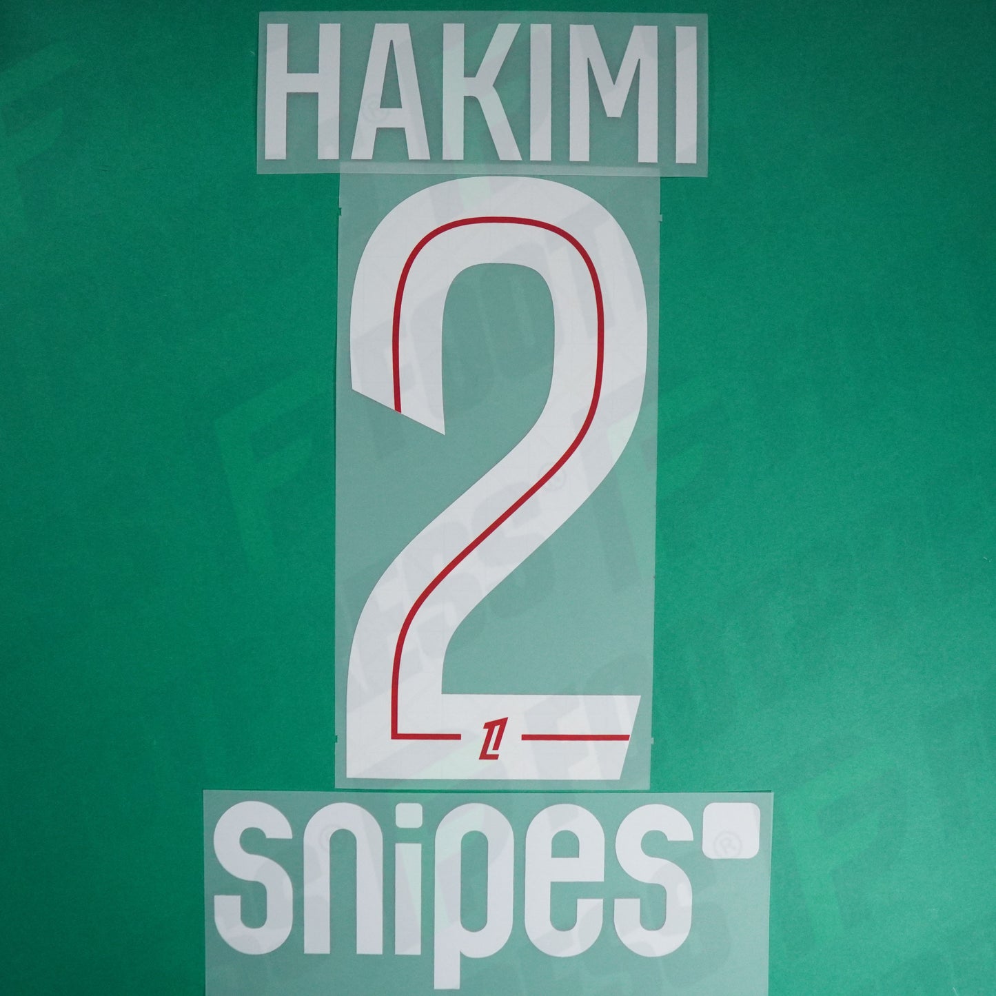 Flocage Officiel - Paris Saint-Germain, Hakimi, 2025/2026, Home + Snipes, Blanc/Rouge