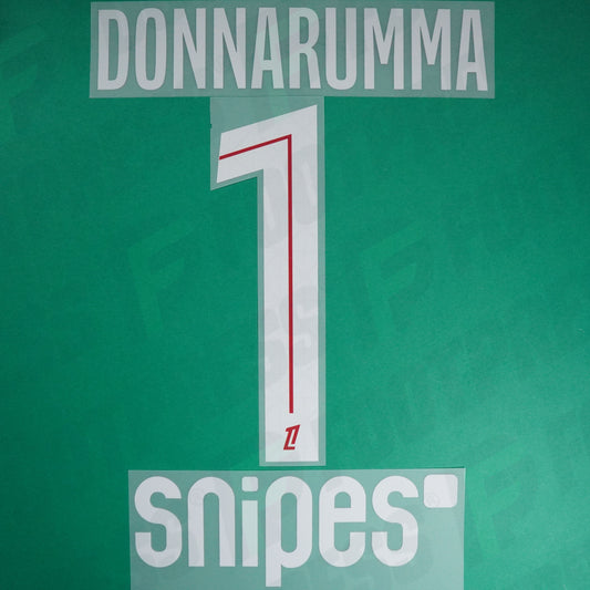 Flocage Officiel - Paris Saint-Germain, Donnarumma, 2025/2026, GK + Snipes, Blanc/Rouge