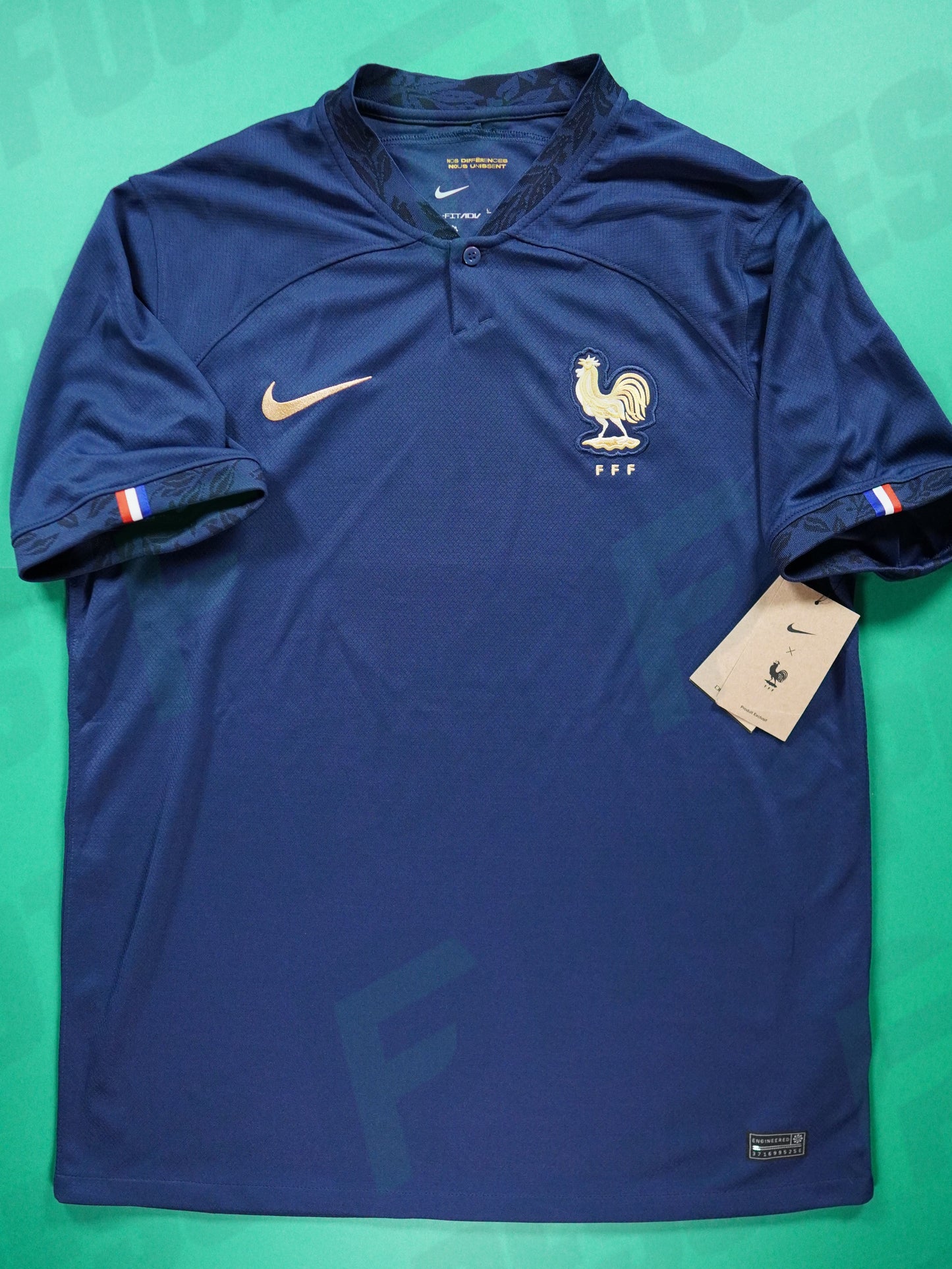 Maillot Officiel - France, 2022, Home Sans étoile, Boutique, (L), BNWT