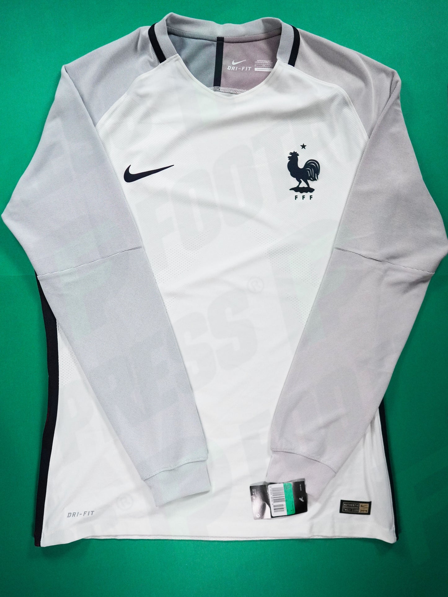Maillot Officiel - France, 2016, Away, Stock Pro, (XL), BNWT, Manches Longues