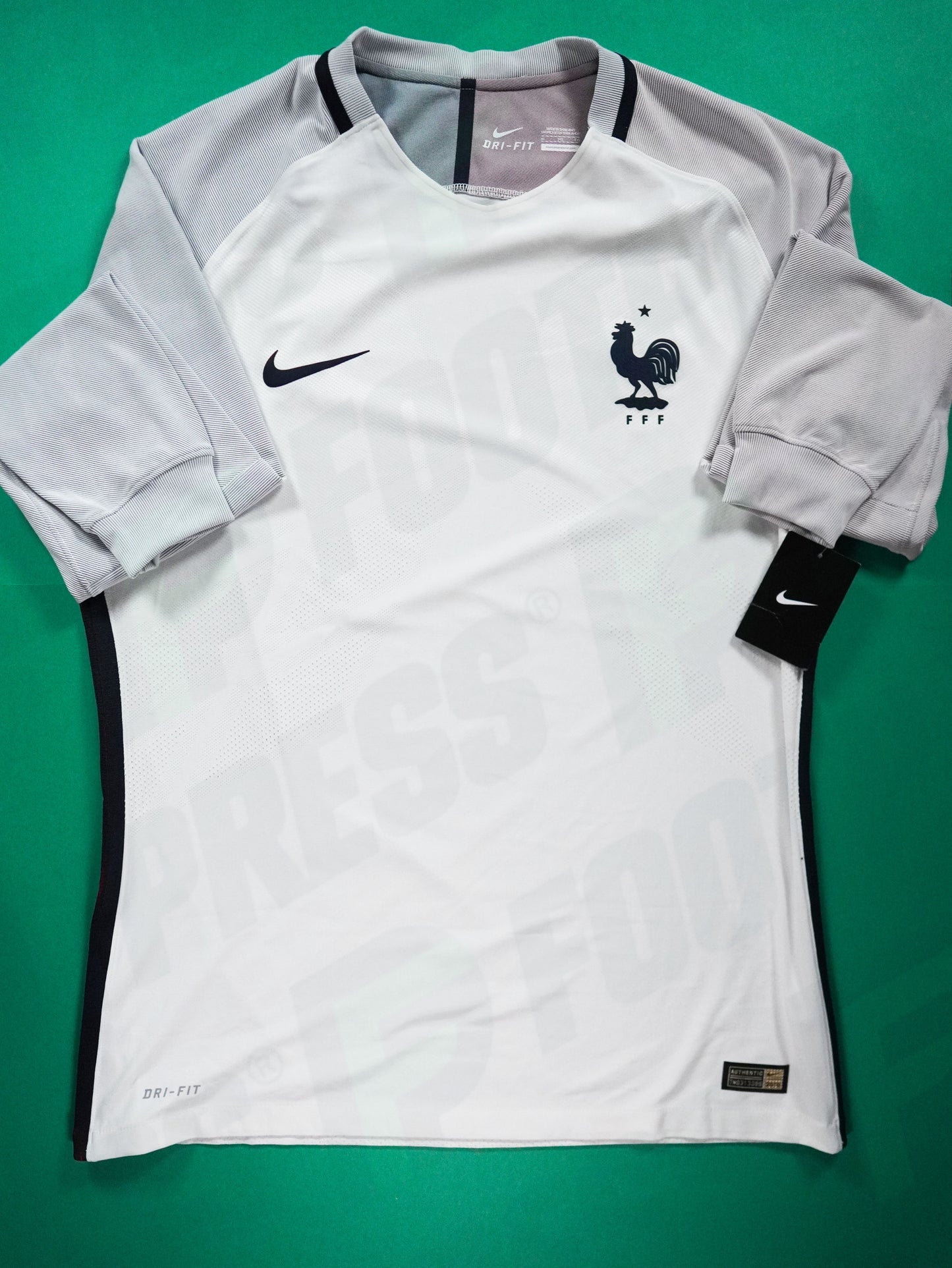 Maillot Officiel - France, 2016, Away, Stock Pro, (XL), BNWT, Manches Longues