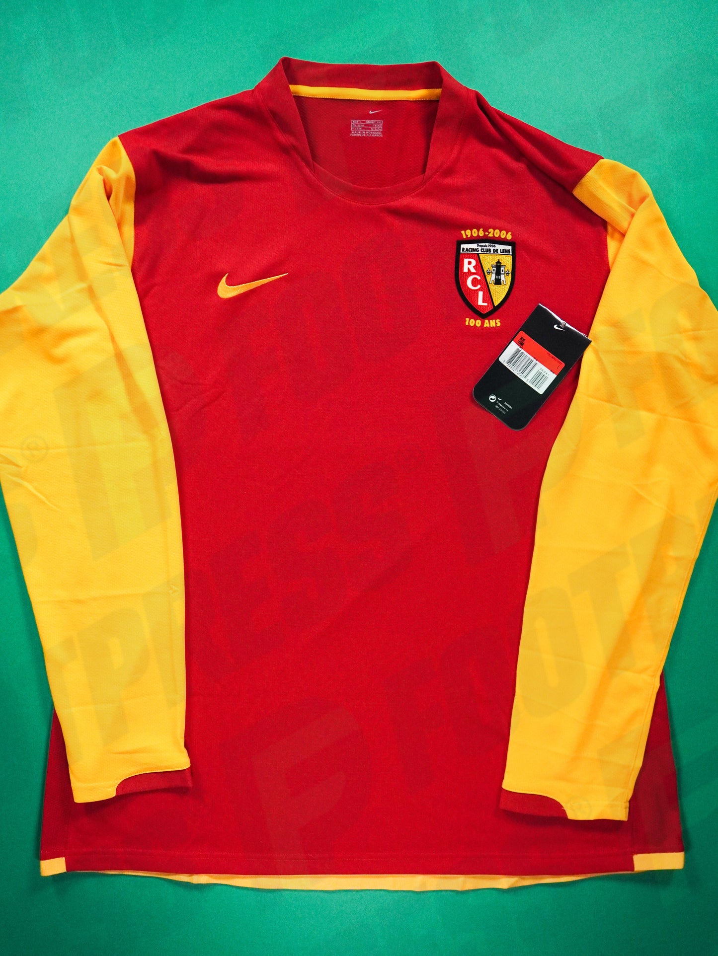 Maillot Officiel - RC Lens, 2006/2007, Home, Stock Pro, (L), BNWT, Manches Longues