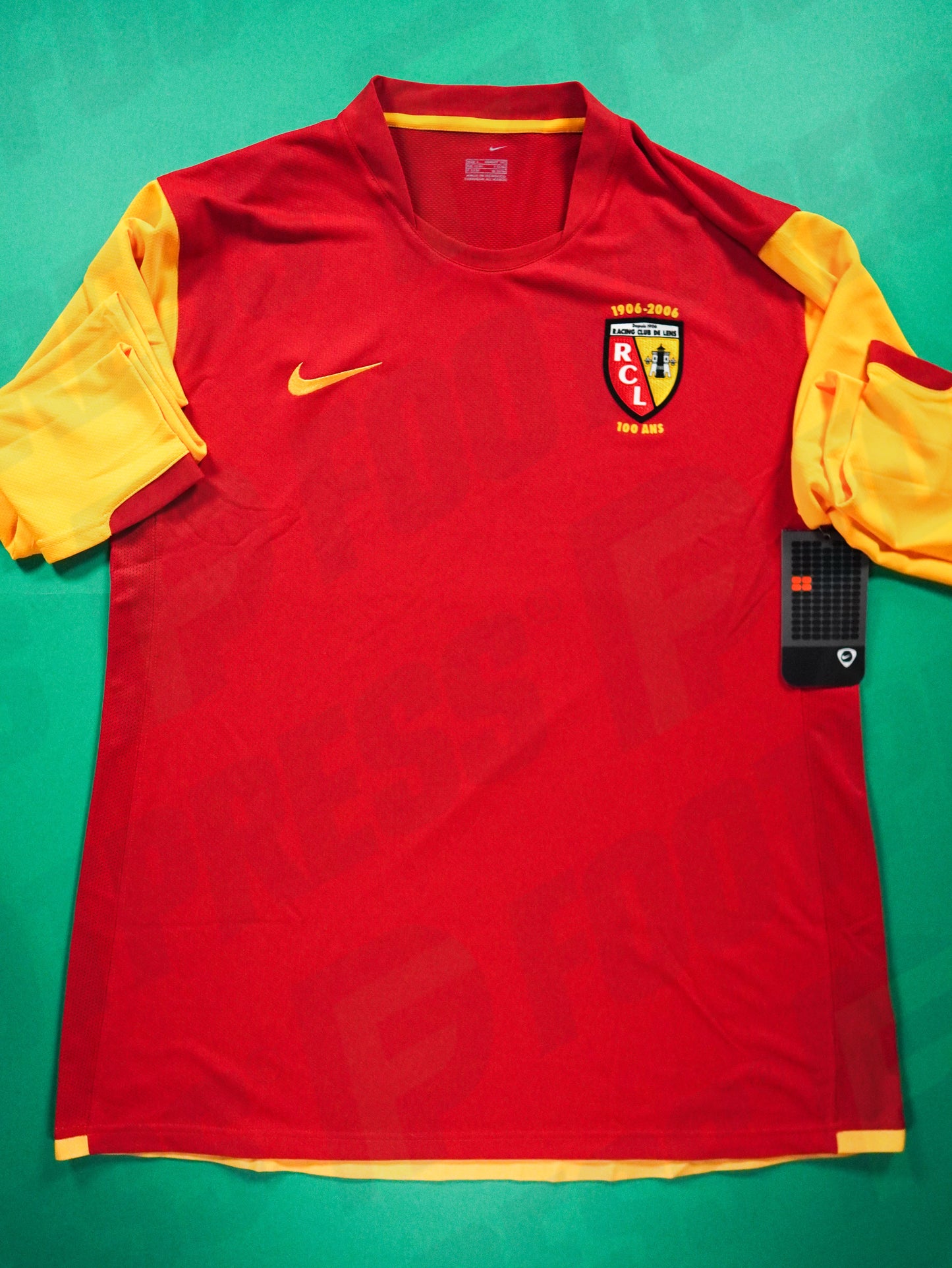 Maillot Officiel - RC Lens, 2006/2007, Home, Stock Pro, (L), BNWT, Manches Longues