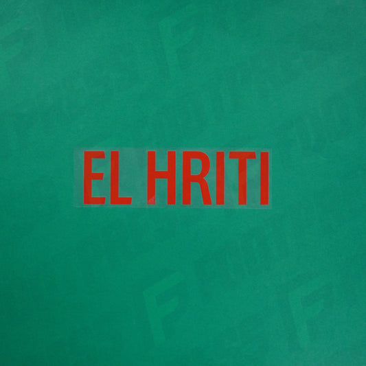 Flocage Officiel - Red Star FC, El Hriti, Ligue 2, Nom seul, Rouge