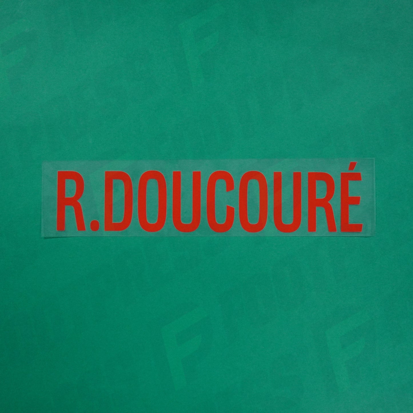 Flocage Officiel - Red Star FC, R.Doucouré, Ligue 2, Nom seul, Rouge