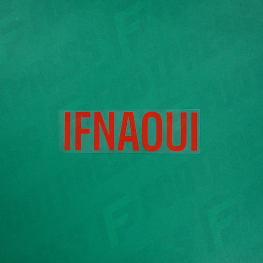 Flocage Officiel - Red Star FC, Ifnaoui, Ligue 2, Nom seul, Rouge