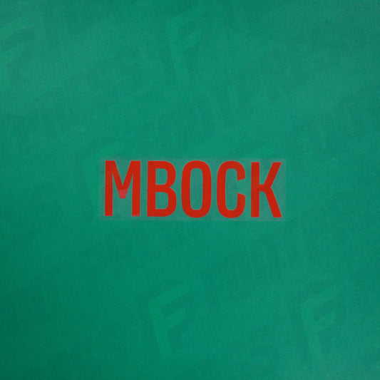 Flocage Officiel - Red Star FC, Mbock, Ligue 2, Nom seul, Rouge