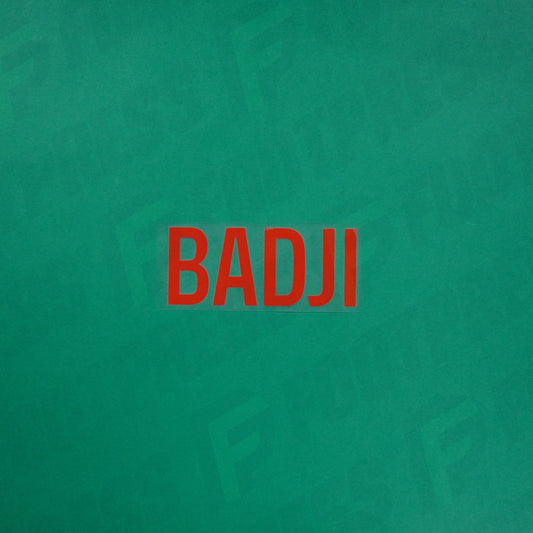 Flocage Officiel - Red Star FC, Badji, Ligue 2, Nom seul, Rouge