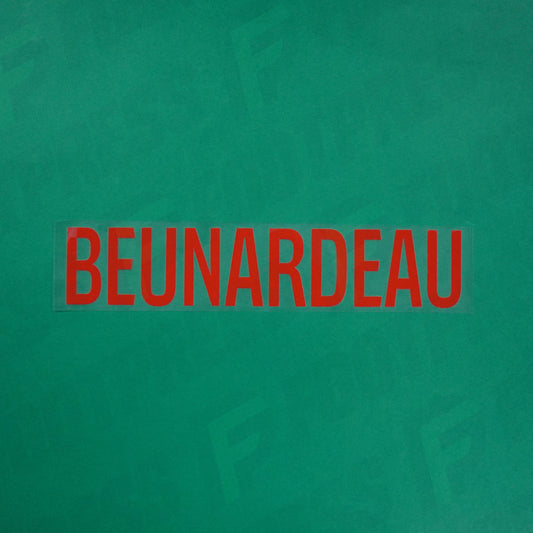 Flocage Officiel - Red Star FC, Beunardeau, Ligue 2, Nom seul, Rouge