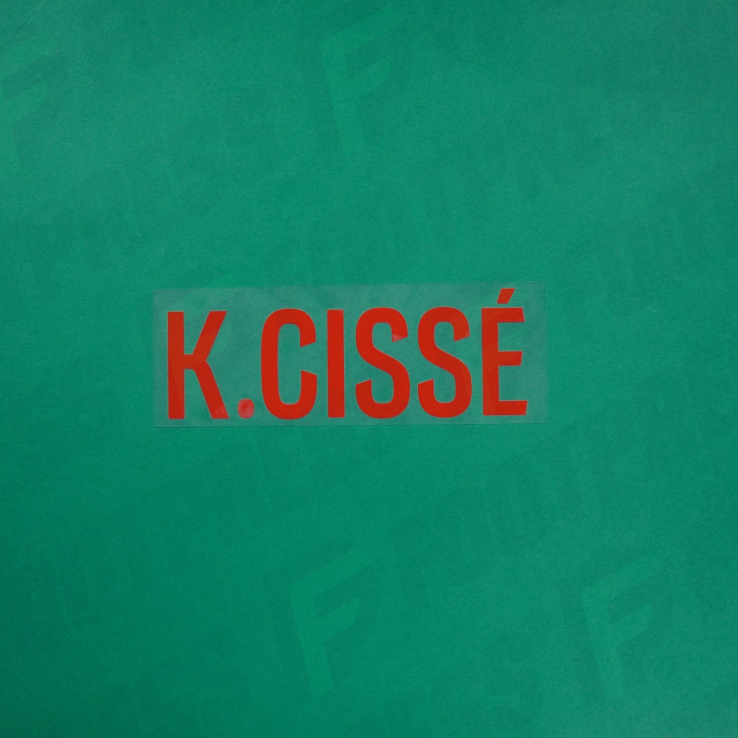 Flocage Officiel - Red Star FC, K.Cissé, Ligue 2, Nom seul, Rouge