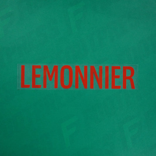 Flocage Officiel - Red Star FC, Lemonnier, Ligue 2, Nom seul, Rouge