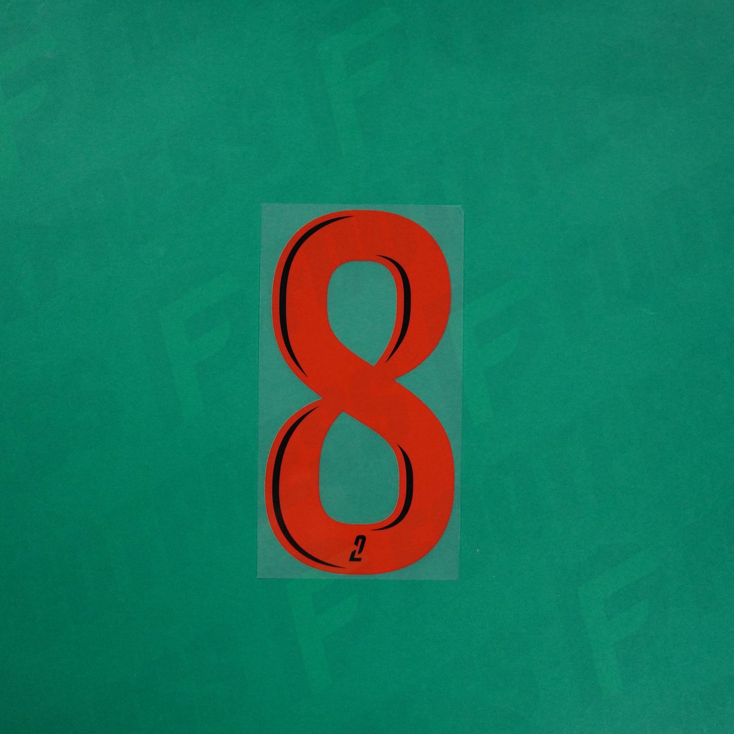 Flocage Officiel - Red Star FC, Grand Chiffre 8 Plein, Ligue 2, Third, Rouge