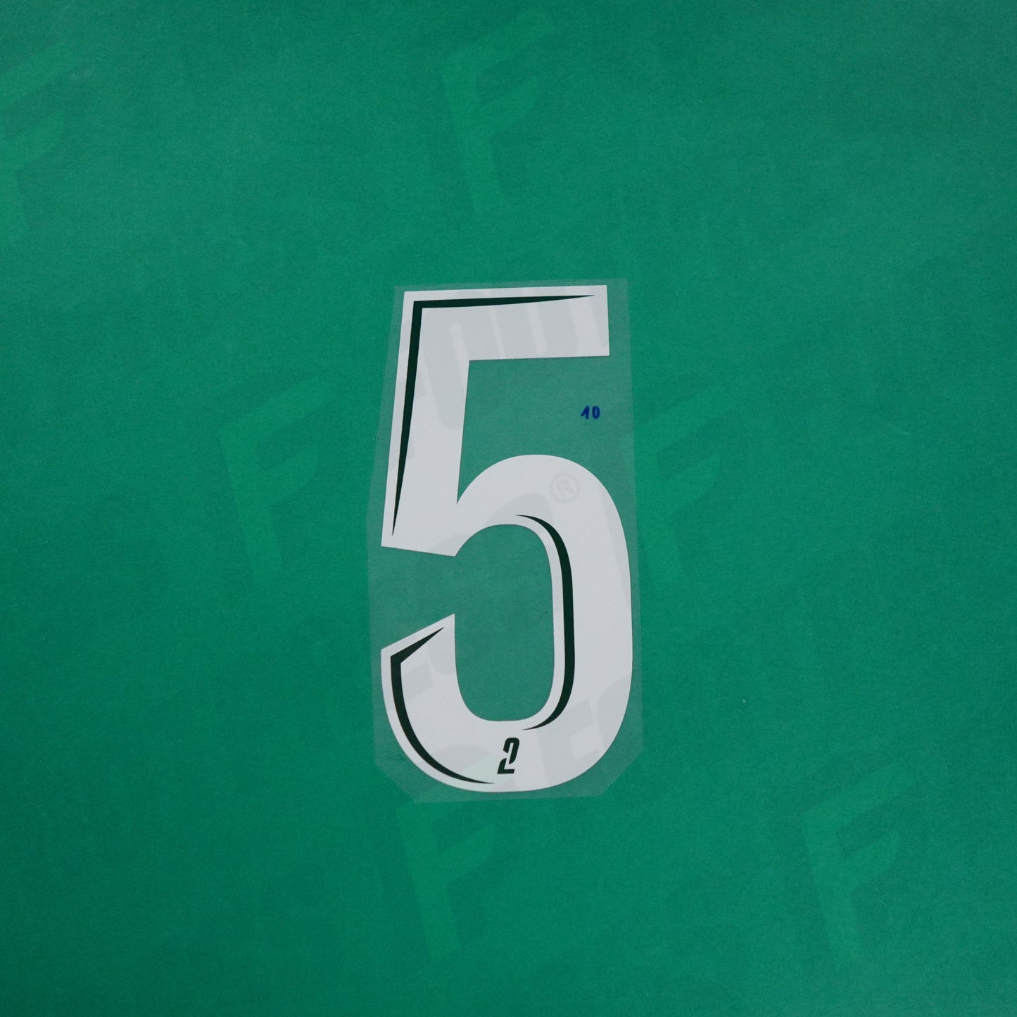 Flocage Officiel - Red Star FC, Grand Chiffre 5 Plein, Ligue 2, Away, Blanc