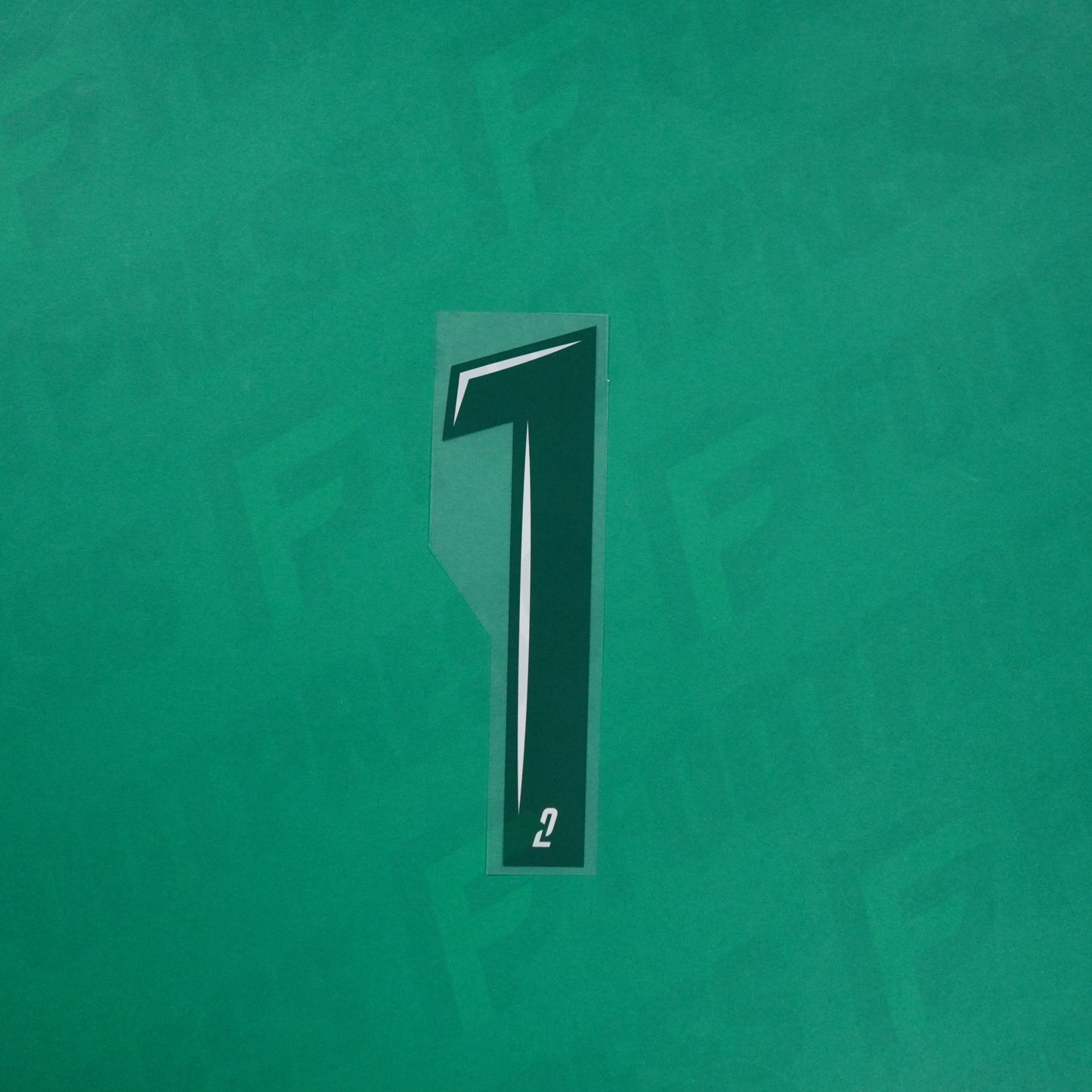 Flocage Officiel - Red Star FC, Grand Chiffre 1 Plein, Ligue 2, Home, Vert