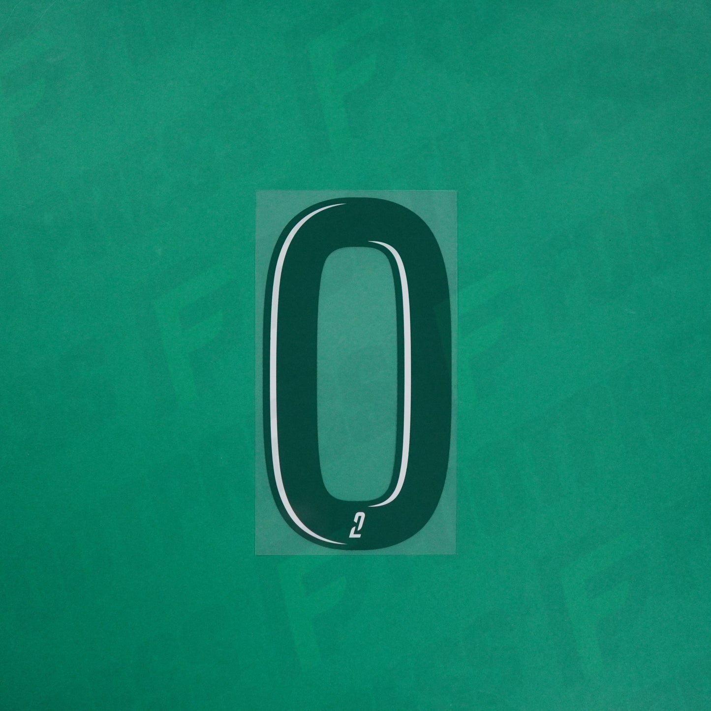 Flocage Officiel - Red Star FC, Grand Chiffre 0 Plein, Ligue 2, Home, Vert