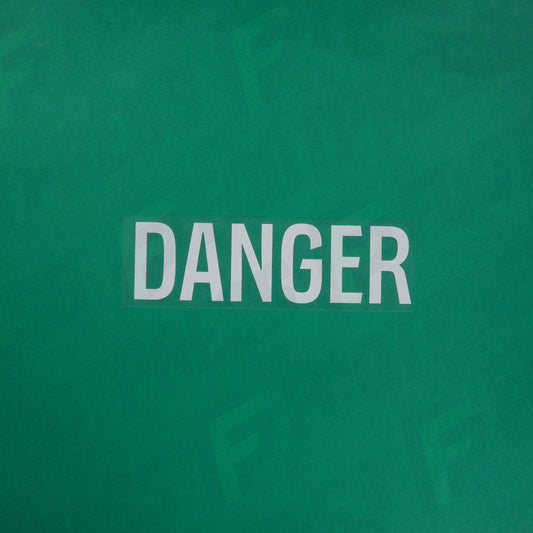 Flocage Officiel - Red Star FC, Danger, Ligue 2, Nom seul, Blanc