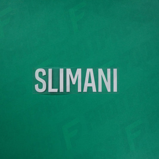 Flocage Officiel - Red Star FC, Slimani, Ligue 2, Nom seul, Blanc