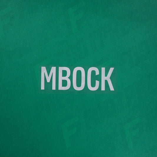 Flocage Officiel - Red Star FC, Mbock, Ligue 2, Nom seul, Blanc