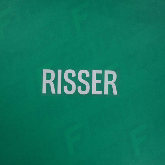 Flocage Officiel - Red Star FC, Risser, Ligue 2, Nom seul, Blanc