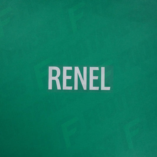 Flocage Officiel - Red Star FC, Renel, Ligue 2, Nom seul, Blanc